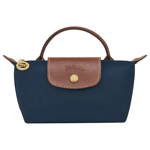 Túi Xách Nữ Longchamp Le Pliage Original Pouch With Handle Màu Xanh Navy