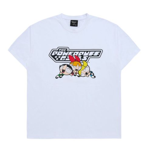 Áo Phông  Acmé De La Vie ADLV The Powerpuff Girls Logo T-Shirt Màu Trắng
