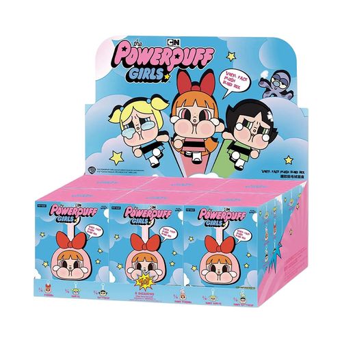 Set Móc Khóa Pop Mart CRYBABY × Powerpuff Girls Series-Vinyl Face Plush Blind Box 6 Chiếc