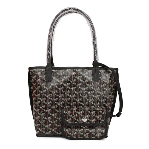 Túi Xách Tay Nữ Goyard Black Anjou Mini Bag Màu Đen