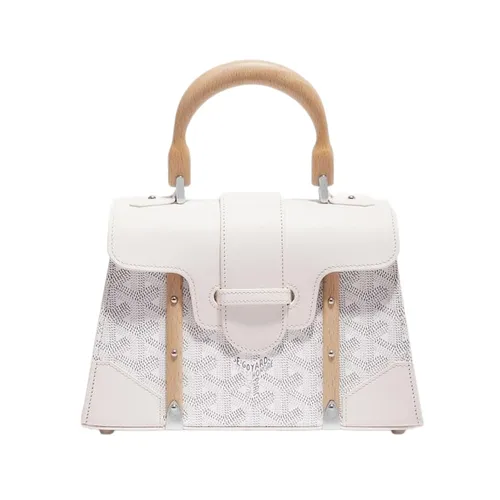 Túi Xách Tay Nữ Goyard Saïgon Structuré Mini Bag Màu Trắng