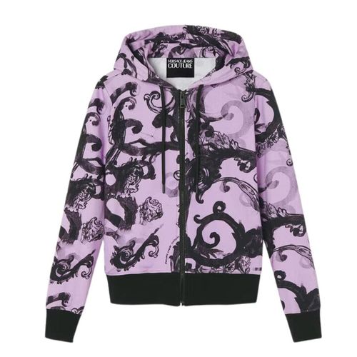 Áo Hoodie Nữ Versace Jeans Couture Watercolour Sweatshirt 76HAI306 FS127 320 Màu Tím Size L