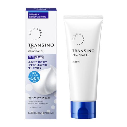 Sữa Rửa Mặt Hỗ Trợ Dưỡng Ẩm Transino Clear Wash EX 100g