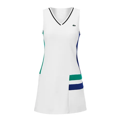 Váy Pickleball/Tennis Nữ Lacoste Women's Sport Stretch Dress Pickleball EF2130 Màu Trắng Size 34