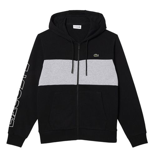 Áo Hoodie Nam Lacoste Men's Zip-Up Colorblock SH1416 - SNP Màu Đen Xám Size 3