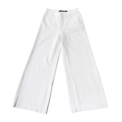 Quần Jean Nữ Chester Charles In White Denim Logo C104S 0120 F2WH Màu Trắng Size XS