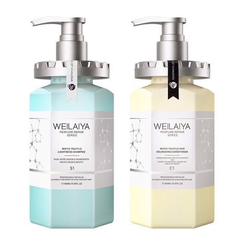 Set Dầu Gội Và Dầu Xả Tóc Weilaiya Phục Hồi Đa Tầng Truffle Weilaiya (450ml x 2)