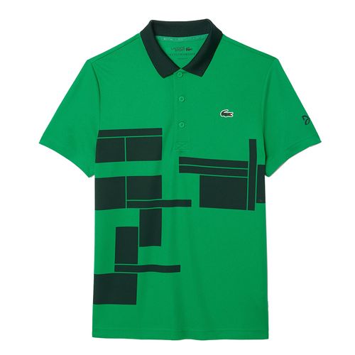 Áo Polo Nam Lacoste Regular Fit Tennis x  Novak Djokovic Fan DH2568 51 I6W Màu Xanh Green Size 4