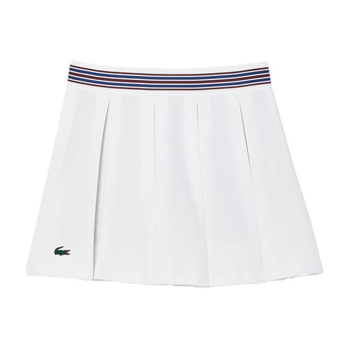 Chân Váy Xếp Ly Nữ Lacoste Women's Lined Piqué Tennis Skirt JF0990 51 001 Màu Trắng Size 38