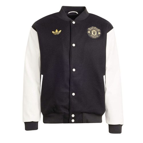 Áo Khoác Nỉ Unisex Adidas Jacket X Manchester United In Black JF0382 Màu Đen Size S