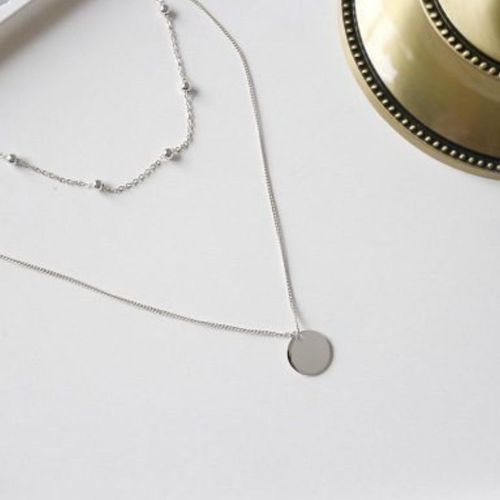 Dây Chuyền Nữ Lili Jewelry 2 Tầng The Night LILI_717376 Màu Bạch Kim