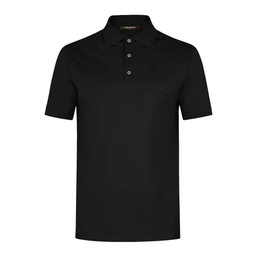 Áo Polo Nam Louis Vuitton LV Classic Short Sleeve 1A1S89 Màu Đen Size M