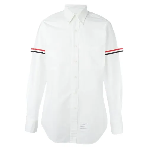 Áo Sơ Mi Nam Thom Browne Grosgrain Arm Band Oxford MWL150E 00139 100 Màu Trắng Size 1