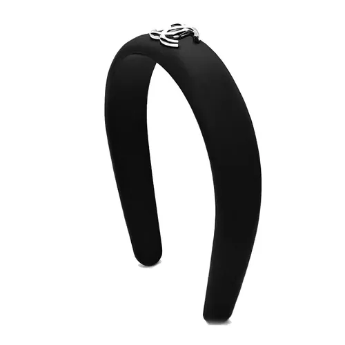 Bờm Tóc Chanel  25P Logo Black Màu Đen