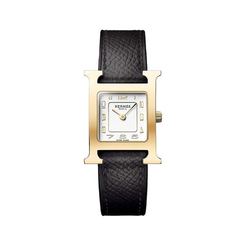Đồng Hồ Hermès Heure H Watch, Small Model 25mm Màu Đen Vàng (Case 21mm)