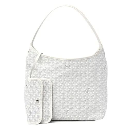 Túi Tote Nữ Goyard Bohemme Hobo Bag White Màu Trắng (Kèm Túi Nhỏ)