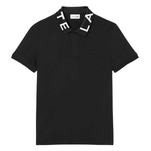 Áo Polo Nam Lacoste Slim Fit Jacquard Branded PH9538 031 Màu Đen Size 5