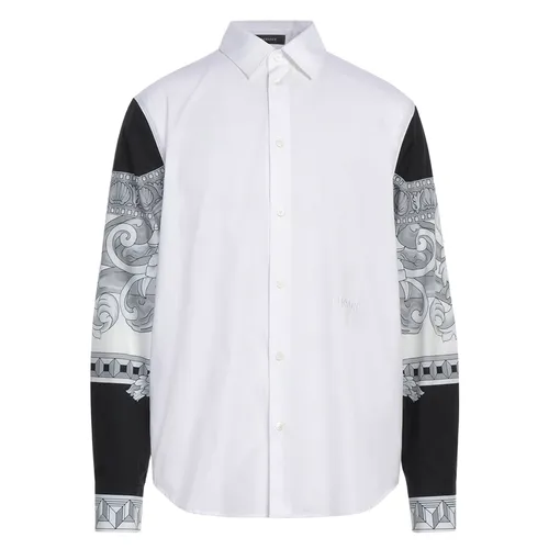 Áo Sơ Mi Nam Versac Street Style 1A08826 Màu Trắng Size 50