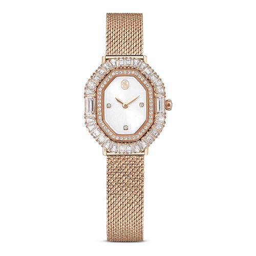 Đồng Hồ Nữ Swarovski Matrix Octagon Watch Metal Bracelet, Rose Gold Tone, Rose Gold-Tone Finish 5732497 Màu Vàng Hồng