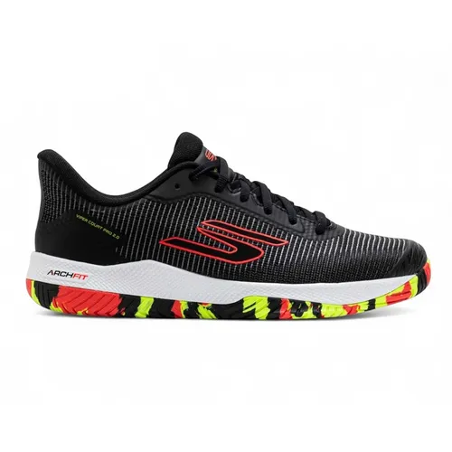 Giày Tennis/ Pickleball Nam Skechers Viper Court Pro 2.0 Black Multi 246109C-BKMT Màu Đen Họa Tiết Size 41