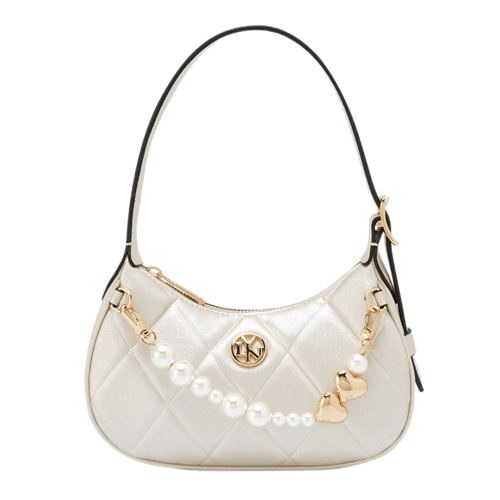 Túi Đeo Vai Nữ Lyn Dahlia S Shoulder Bag Light Glitter Beige LL25CBF097 Màu Be