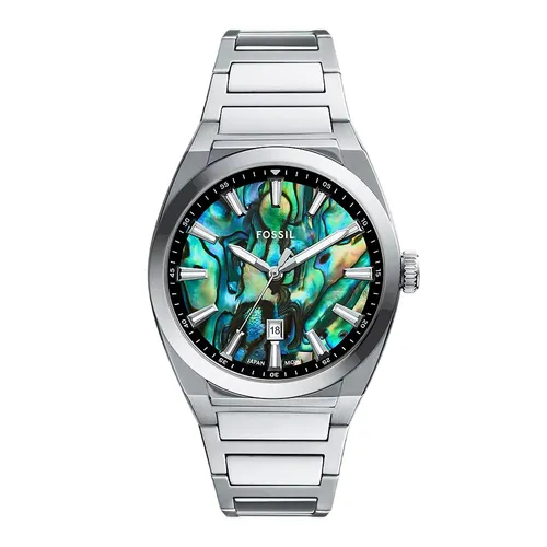 Đồng Hồ Nam Fossil Everett Stainless Steel Watch FS6114 Màu Bạc/Xanh