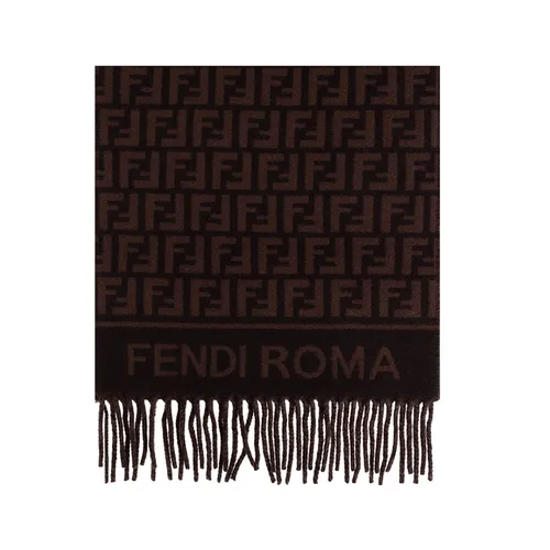 Khăn Choàng Cổ Fendi Monogram Scarf FXT113 AQCW F0949 Màu Nâu