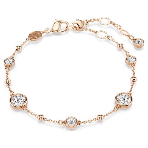 Vòng Đeo Tay Nữ Swarovski Imber bracelet Round Cut, White, Rose gold-tone Plated 5730677 Màu Vàng Hồng