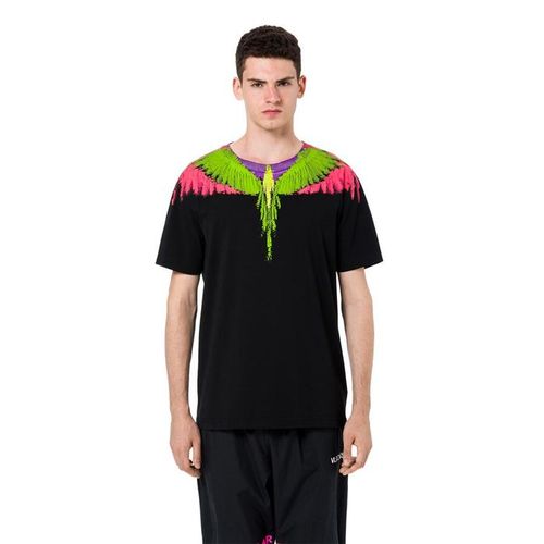 Áo Phông Đen Marcelo Burlon Flou Wings T-Shirt Size S