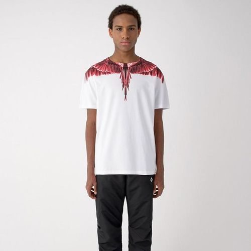 Áo Phông Marcelo Burlon Red Ghost Wings T-Shirt Size S