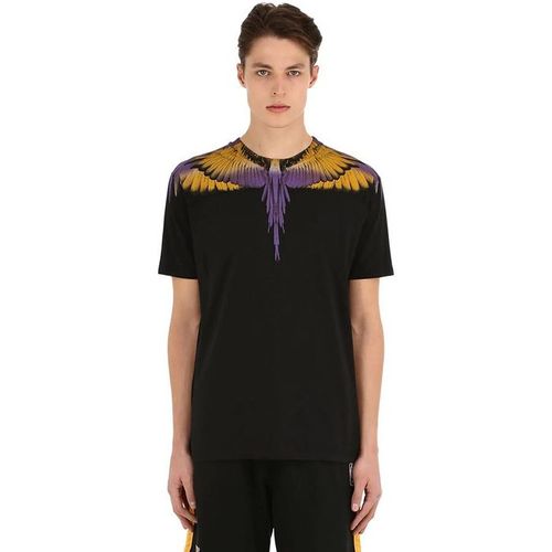 Áo Phông Marcelo Burlon Wings Printed Black Tee Màu Đen