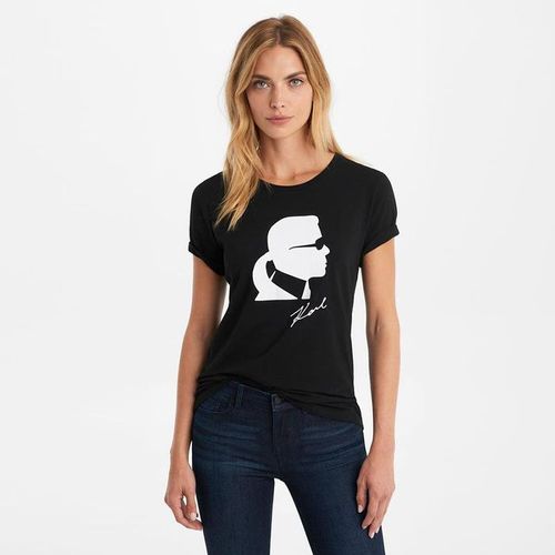 Áo Phông Karl Lagerfeld  Silhouette Tee Màu Đen