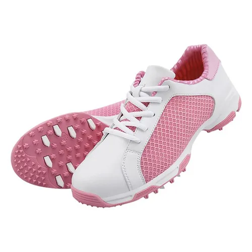Giày Golf Nữ PGM Women Air Permeable Golf Shoes XZ091 Màu Trắng Phối Hồng