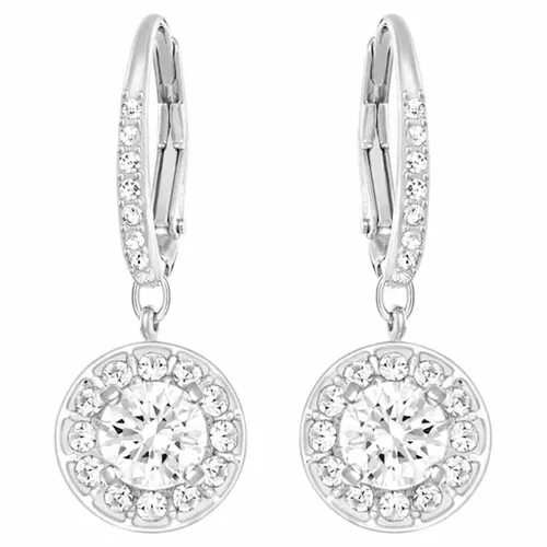 Khuyên Tai Swarovski Angelic Pierced Earrings White Rhodium Plated 5142721 Màu Bạc