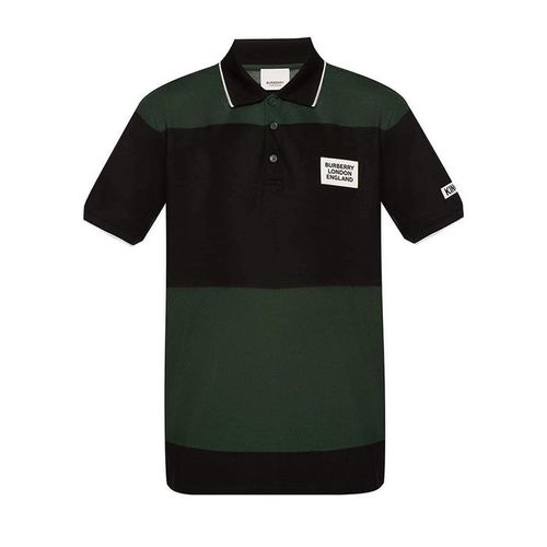 Áo Polo Nam Burberry New SS Màu Xanh Đen Size XXS