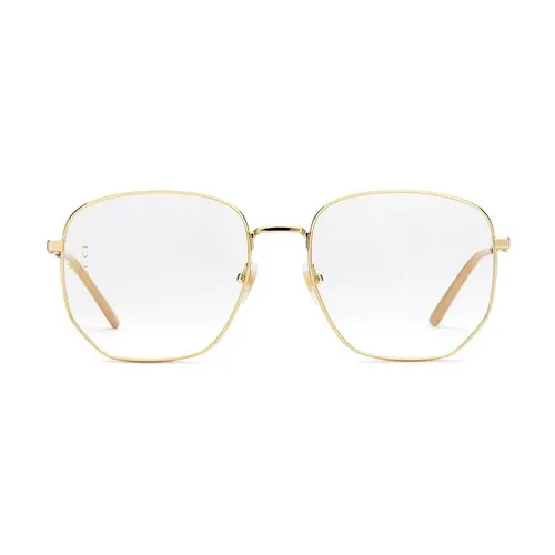 Kính Mắt Cận Gucci Eyewear rectangular-Frame Metal Glasses GG0396S