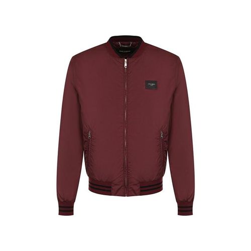 Áo Khoác Nam Dolce & Gabbana D&G Zip Bomber With Elasticated Cuffs Màu Đỏ Size 46