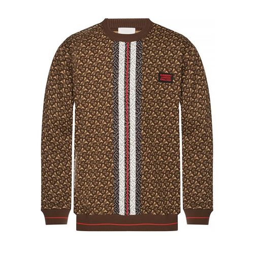 Áo Nỉ Burberry Logo Sweatshirt Màu Nâu Size XS