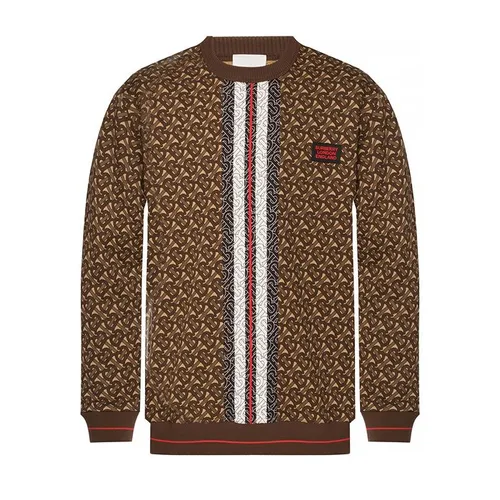 Áo Nỉ Burberry Logo Sweatshirt Màu Nâu Size L