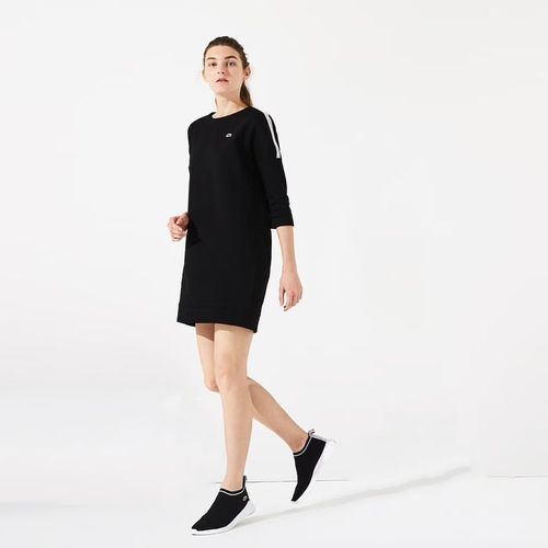 Váy Lacoste Women's Sport Logo Tennis Sweatshirt Dress Màu Đen
