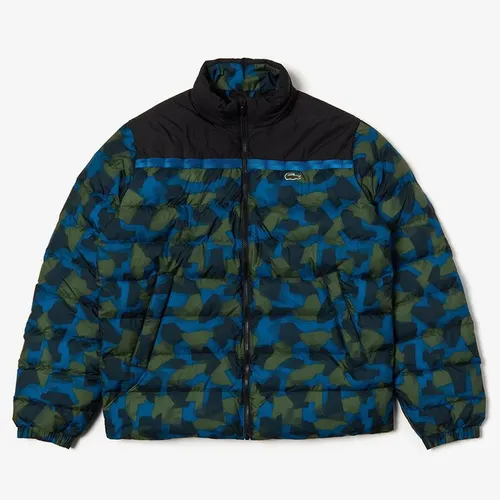 Áo Khoác Lacoste Men Color Blocked Water Resistant Quilted Jacket Phối Màu Size 48