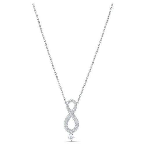 Dây Chuyền Swarovski Infinity Necklace Infinity, Long, White, Rhodium Plated 5537966