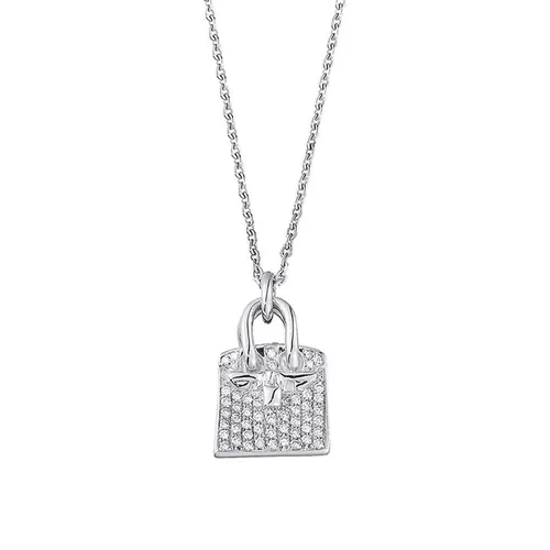 Dây Chuyền Hermès Hình Chìa Khóa Vàng Trắng