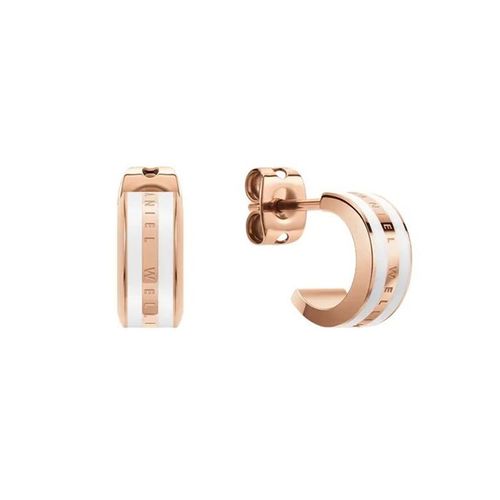 Khuyên Tai Daniel Wellington Emalie Earrings DW00400148 Vàng Hồng/Trắng