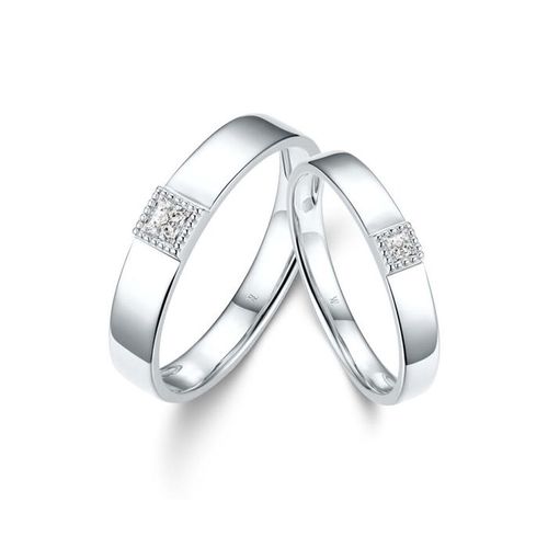 Nhẫn Cưới Meez Paris Love Wedding Ringg Vàng Trắng