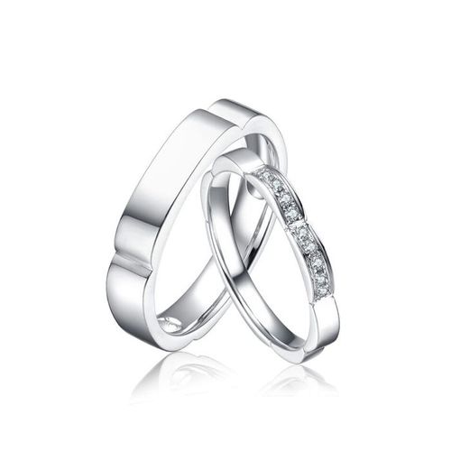 Nhẫn Cưới Meez Snowdrop Wedding Ring Vàng Trắng