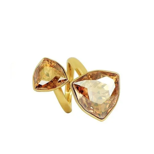 Nhẫn Saga 00129 GPGP-JZ Đính Đá Swarovski Màu Vàng