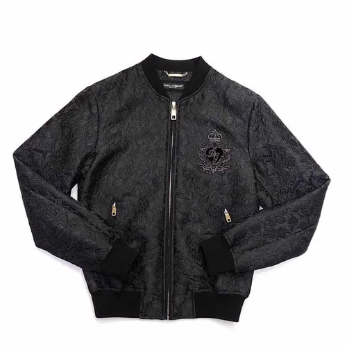 Áo Khoác Bomber Jacket Dolce & Gabbana D&G Màu Đen Size 48