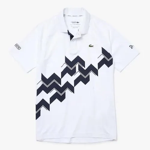 Áo Polo Men's Lacoste Sport Novak Djokovic Breathable Jersey Polo Shirt Màu Trắng Size M