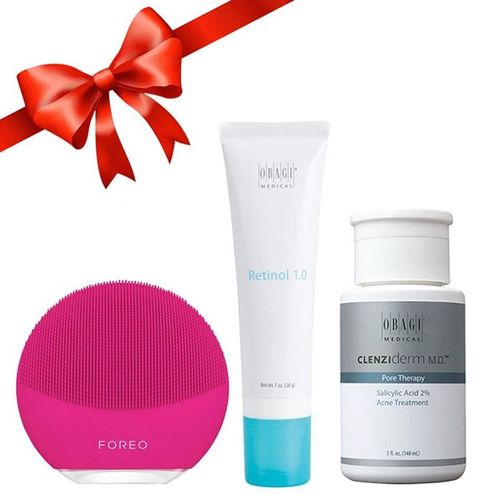 Combo Máy Rửa Mặt Foreo Luna Mini 3 + Toner Và Kem Dưỡng Da Obagi